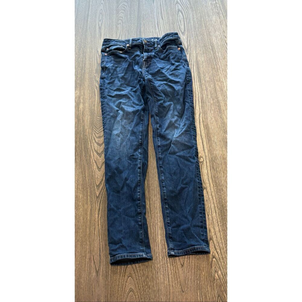 American Eagle Mens Straight Jeans Mid Rise Relaxed Slim Airflex Blue Size 30x34